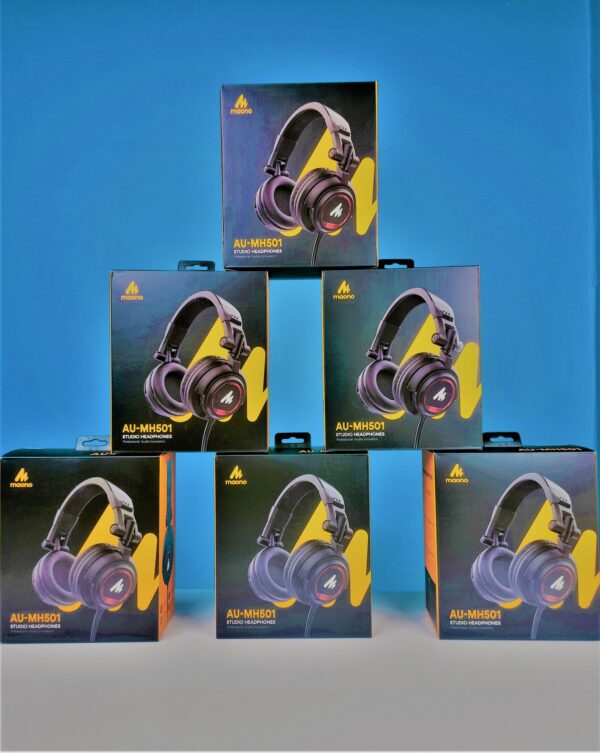 Maono AU-MH501 Professional Studio Monitor Headphone, Over Ear With 50mm Driver For Gaming, DJ, Studio, And Microphone Recording - Image 6