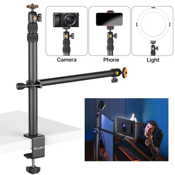 Overhead Desk Mount Stand for DSLR, DSLR & Ring Lights (Ulanzi VIJIM-LS02) - Image 7